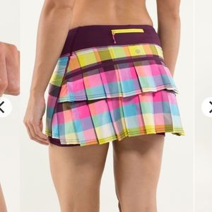 Rare lululemon run pace setter skirt